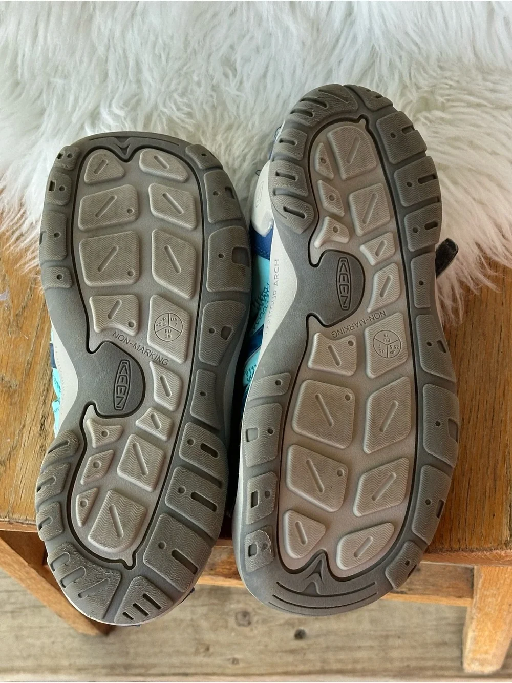 Keen Kids Navy and Aqua Closed-Toe Sport Sandals